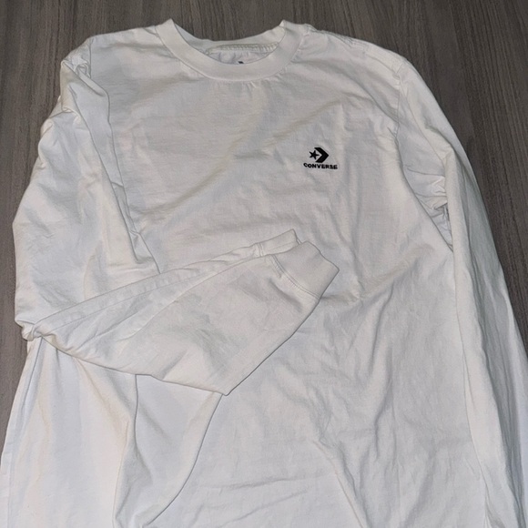 Converse long sleeve white tee - Picture 1 of 2